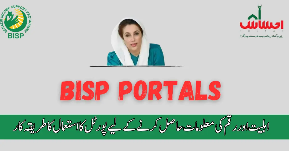 BISP Portals Released For Registration In All BISP Program 2024