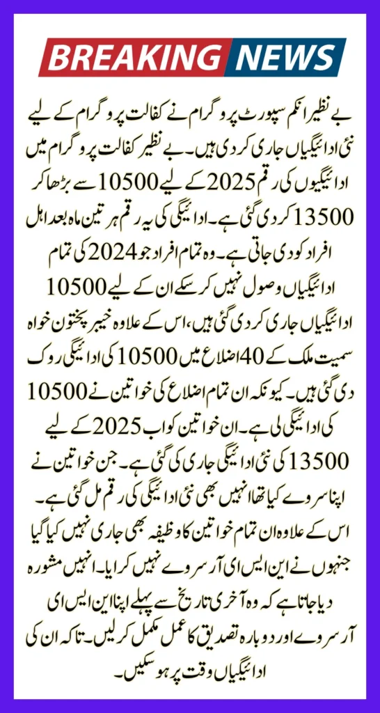 BISP Program Update 