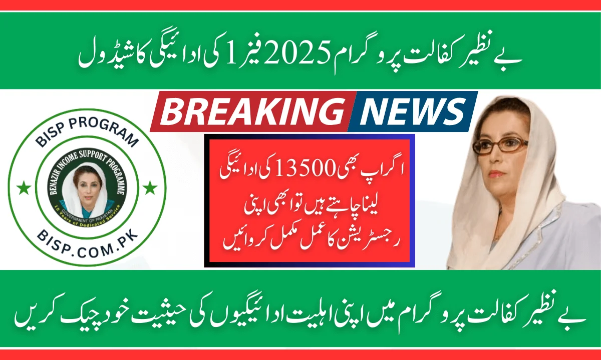 Benazir Kafaalat Program 2025