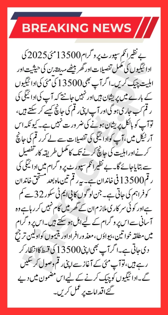 BISP 13500 May